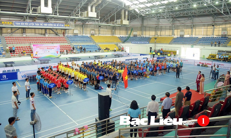 Khai mạc Giải bóng bàn các CLB tỉnh Bạc Liêu mở rộng năm 2024 tranh Cúp Báo Bạc Liêu